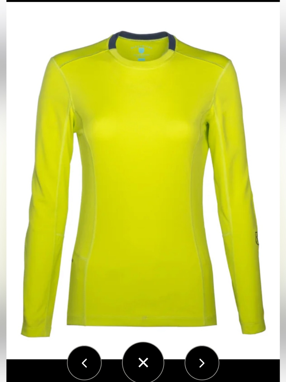The Kanaha Hydrophobic Shirt for Women - M / Lime Yellow (Blue Atoll)